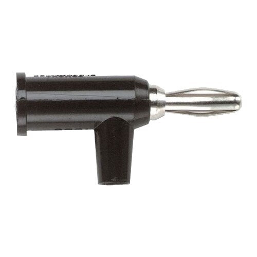 Fluke 1825-0 Black Safety Collar Solderless Banana Plug 10Ct