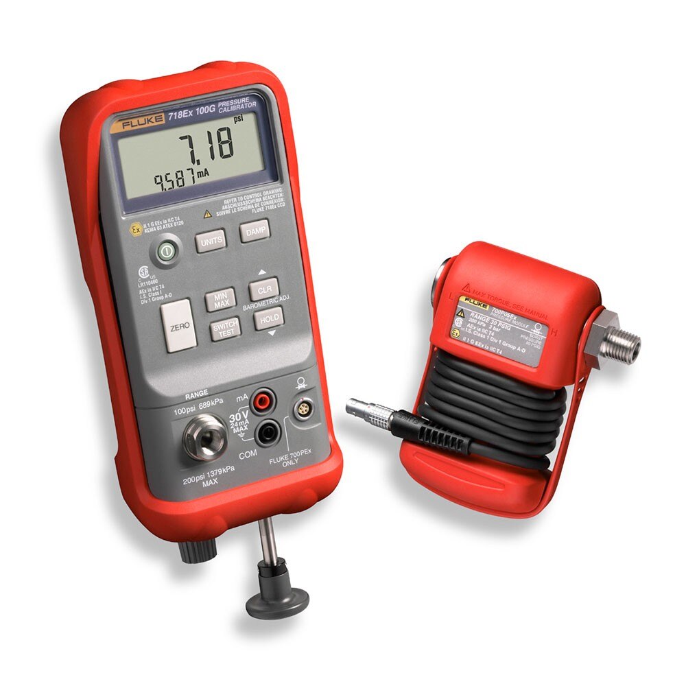Fluke 718EX 100 Intrinsically Safe Pressure Calibrator
