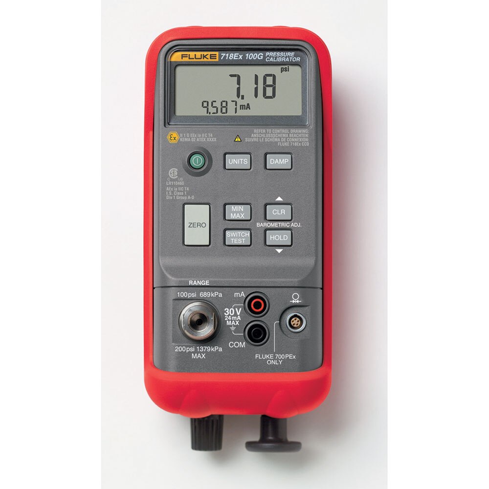 Fluke 718EX 100 Intrinsically Safe Pressure Calibrator - 2