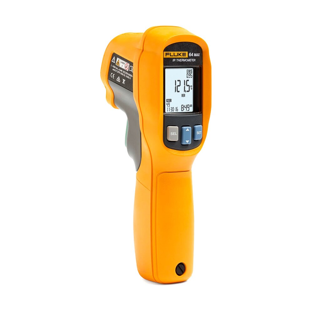 Fluke 4856105 64 MAX Multifunction Infrared Thermometer 20:1 D:S, 22 to 1112 °F Range - 2
