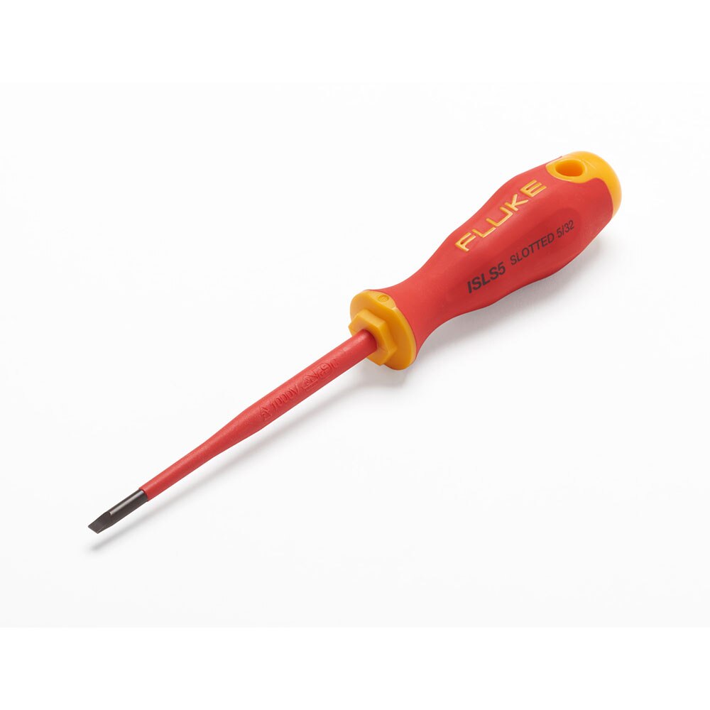 Fluke 5067280 ISLS5 Insulated Slotted Screwdriver, 5/32 x 4" 1000V - 2