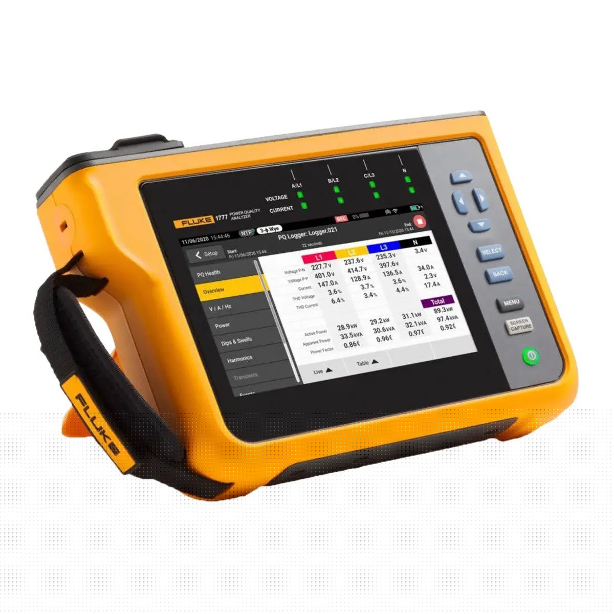 Fluke 5437565 FLUKE-1777/FPC Three-Phase Power Quality Analyzer with 1 Year Premium Care, Hard Carrying Case and Flexible Current Probes (4 Probes) - 2