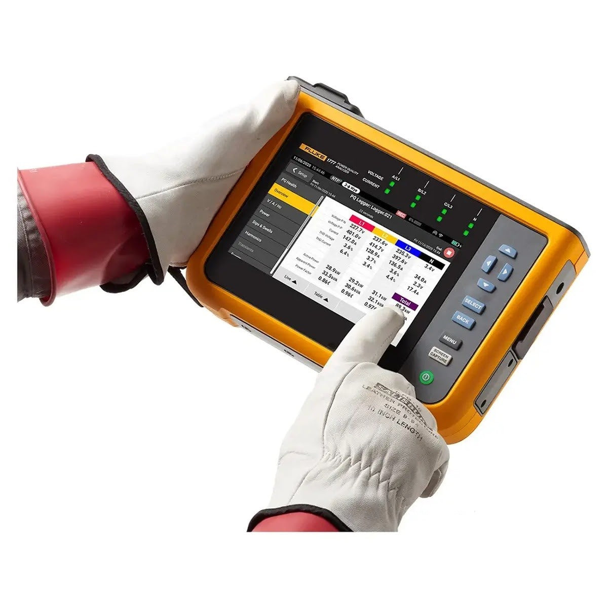 Fluke 5437565 FLUKE-1777/FPC Three-Phase Power Quality Analyzer with 1 Year Premium Care, Hard Carrying Case and Flexible Current Probes (4 Probes) - 3