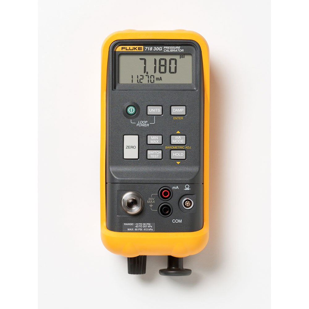 Fluke 718 30G Pressure Calibrator, -12 to 30 psi, .025% Accuracy