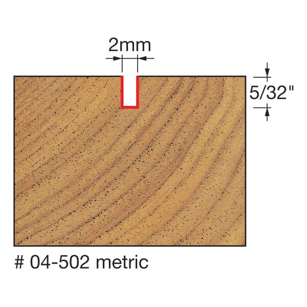 Freud 04-502 2 (Dia.) Double Flute Straight Bit - 2