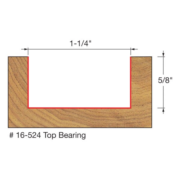 Freud 16-524 1-1/4" (Dia.) Mortising Bit - 2