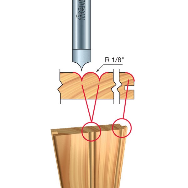Freud 20-174 1-1/8" (Dia.) Lettering Bit - 2