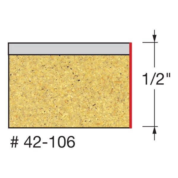 Freud 42-106 1/2" (Dia.) Bearing Flush Trim Bit - 2