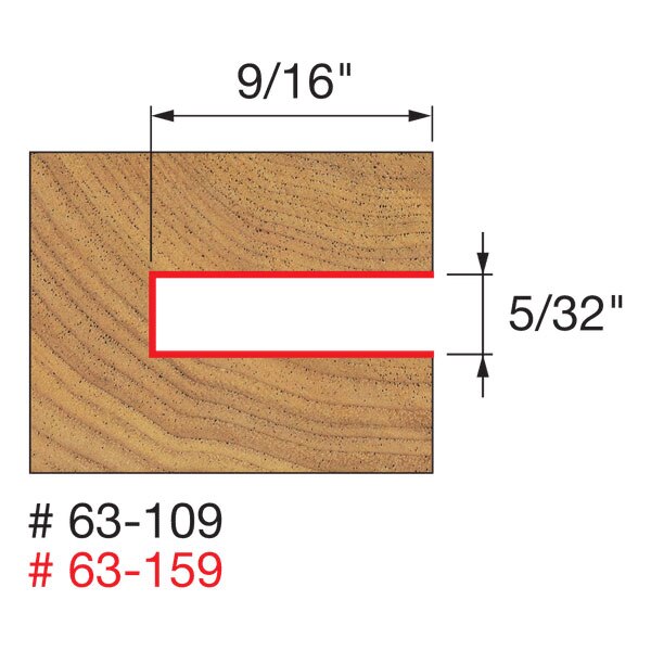 Freud 63-109 9/16" Depth Slotting Cutter Set - 2