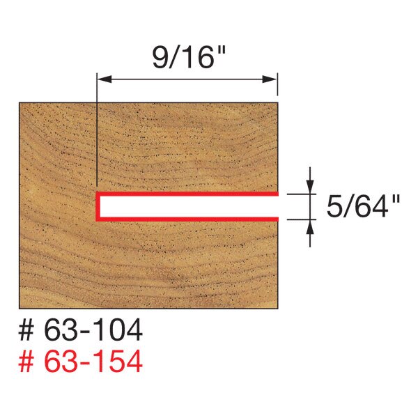 Freud 63-154 9/16" Depth Slotting Cutter Set - 2