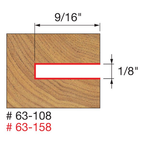 Freud 63-158 9/16" Depth Slotting Cutter Set - 2