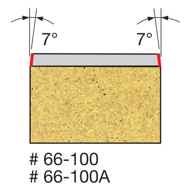 Freud 66-100 1/4" (Dia.) Bevel Trim Bit - 2