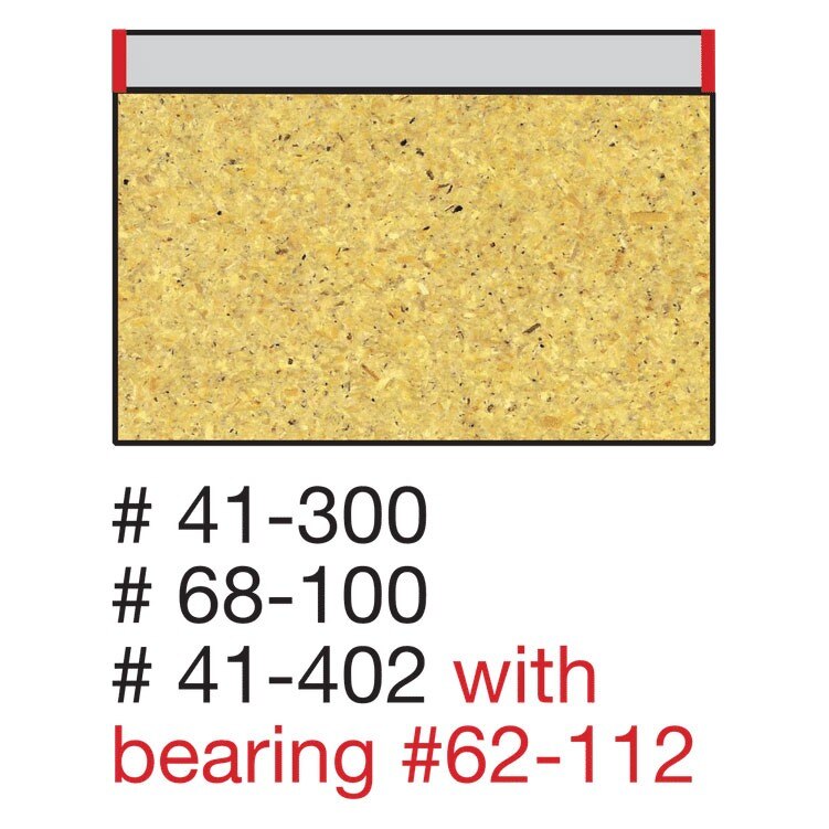 Freud 68-100 1/4" (Dia.) Flush & Bevel Trim Bit - 2