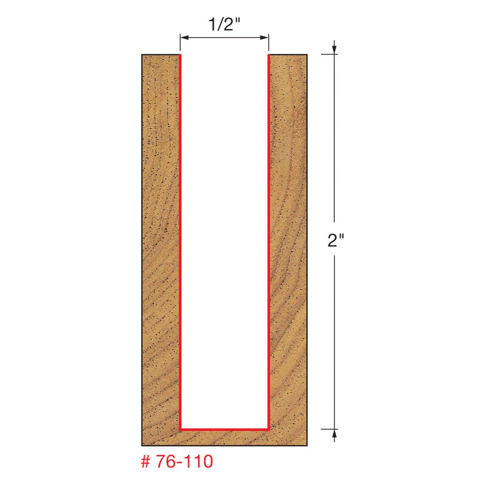 Freud 76-110 1/2" (Dia.) Down Spiral Bit - 2