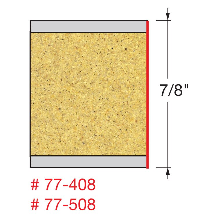 Freud 77-508 1/2" (Dia.) Two Flute Mortise Compression Bit - 2