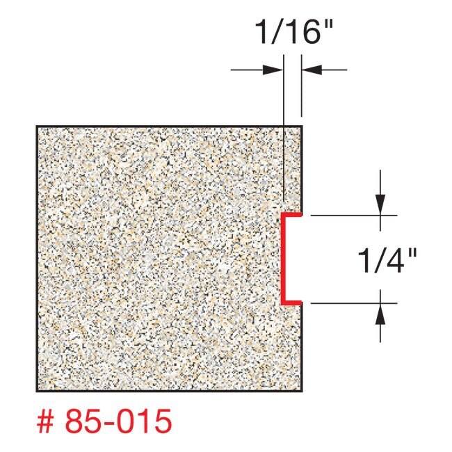 Freud 85-015 1/16" Depth Inlay Bit - 2