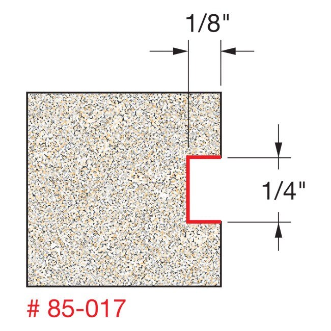 Freud 85-017 1/8" Depth Inlay Bit - 2