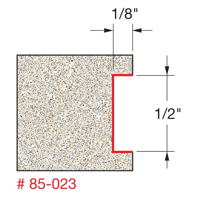 Freud 85-023 1/8" Depth Inlay Bit - 2