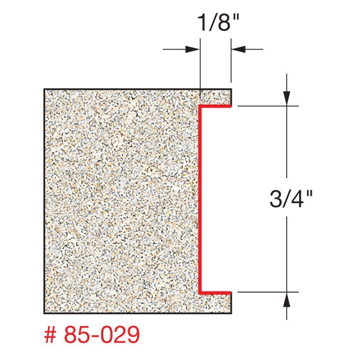 Freud 85-029 1/8" Depth Inlay Bit - 2