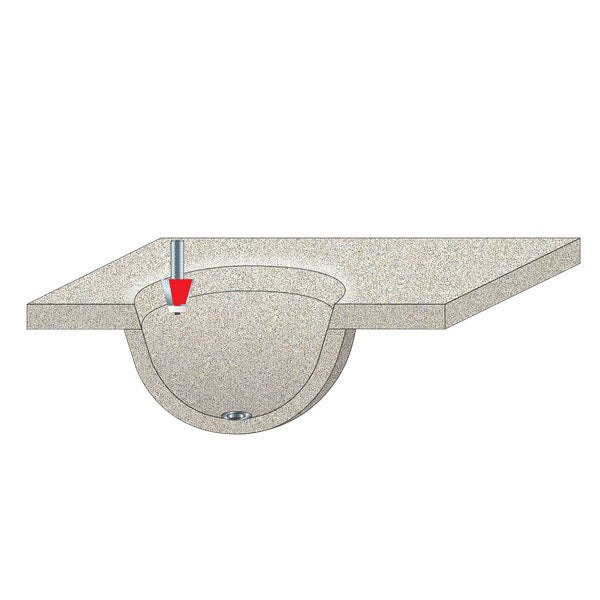 Freud 85-170 1-3/8" (Dia.) Bevel Bowl Bit - 3