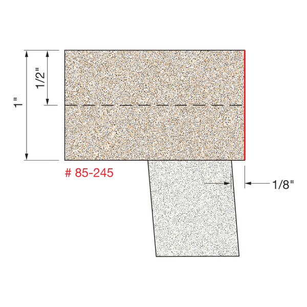 Freud 85-245 1/2" (Dia.) Overhang Trim & Cut Out - 2
