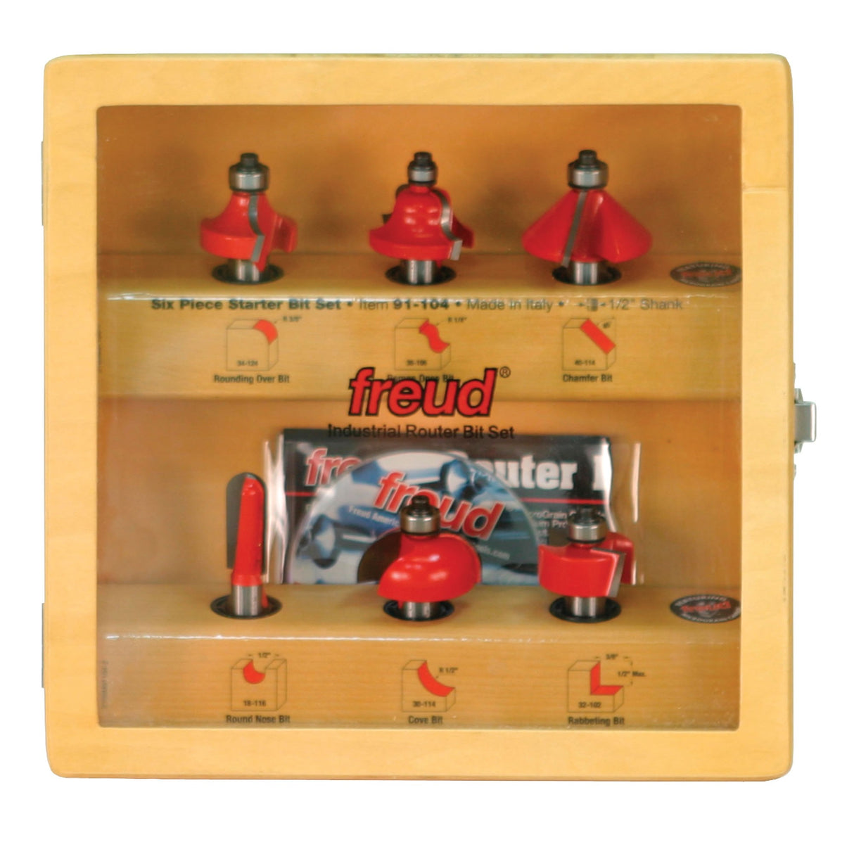 Freud 91-104 6 Piece Starter Bit Set (1/2" Shank)