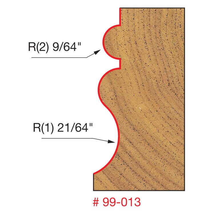 Freud 99-013 15/16" (Dia.) Face Molding Bit - 2