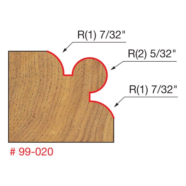 Freud 99-020 15/16" (Dia.) Corner Beading Bit - 2