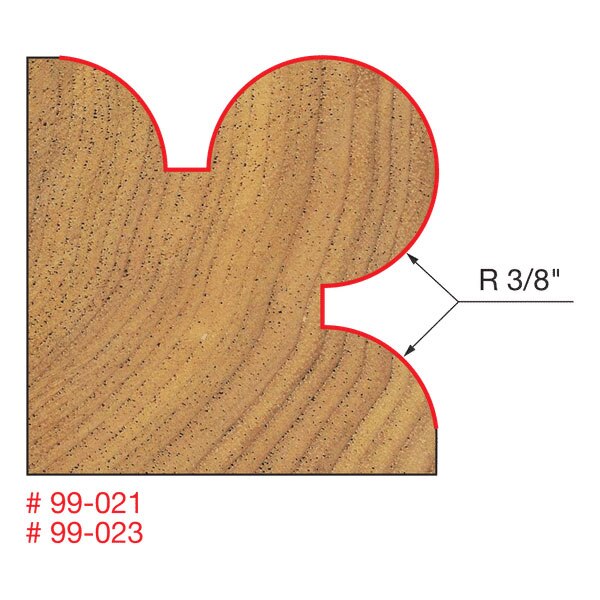 Freud 99-021 1-1/4" (Dia.) Corner Beading Bit - 2