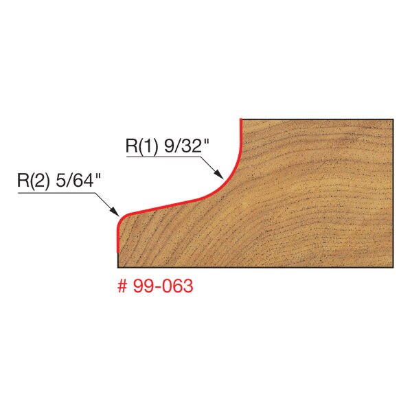 Freud 99-063 1-3/4" (Dia.) No Lip Door Edge Bit - 2