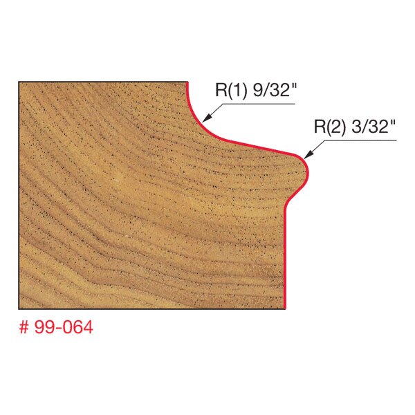 Freud 99-064 1-3/4" (Dia.) Finger Pull Door Lip Bit - 2