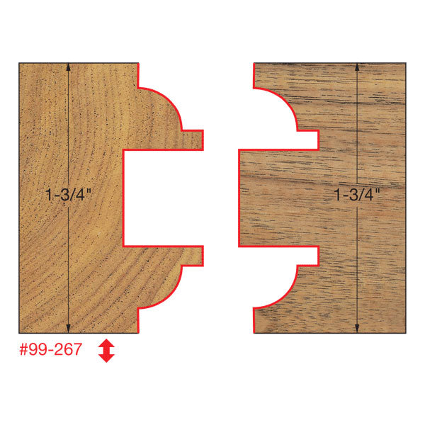 Freud 99-267 1-7/8" (Dia.) Entry & Interior Door Router Bit System - 2