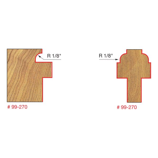 Freud 99-270 1-17/32" (Dia.) Divided Lite Cabinet Door Bit Set - 2