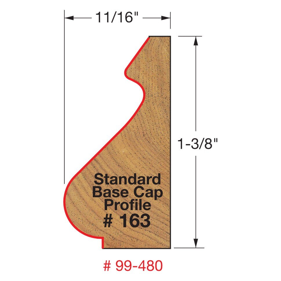 Freud 99-480 1-3/4" (Dia.) Base and Cap Bit - 2
