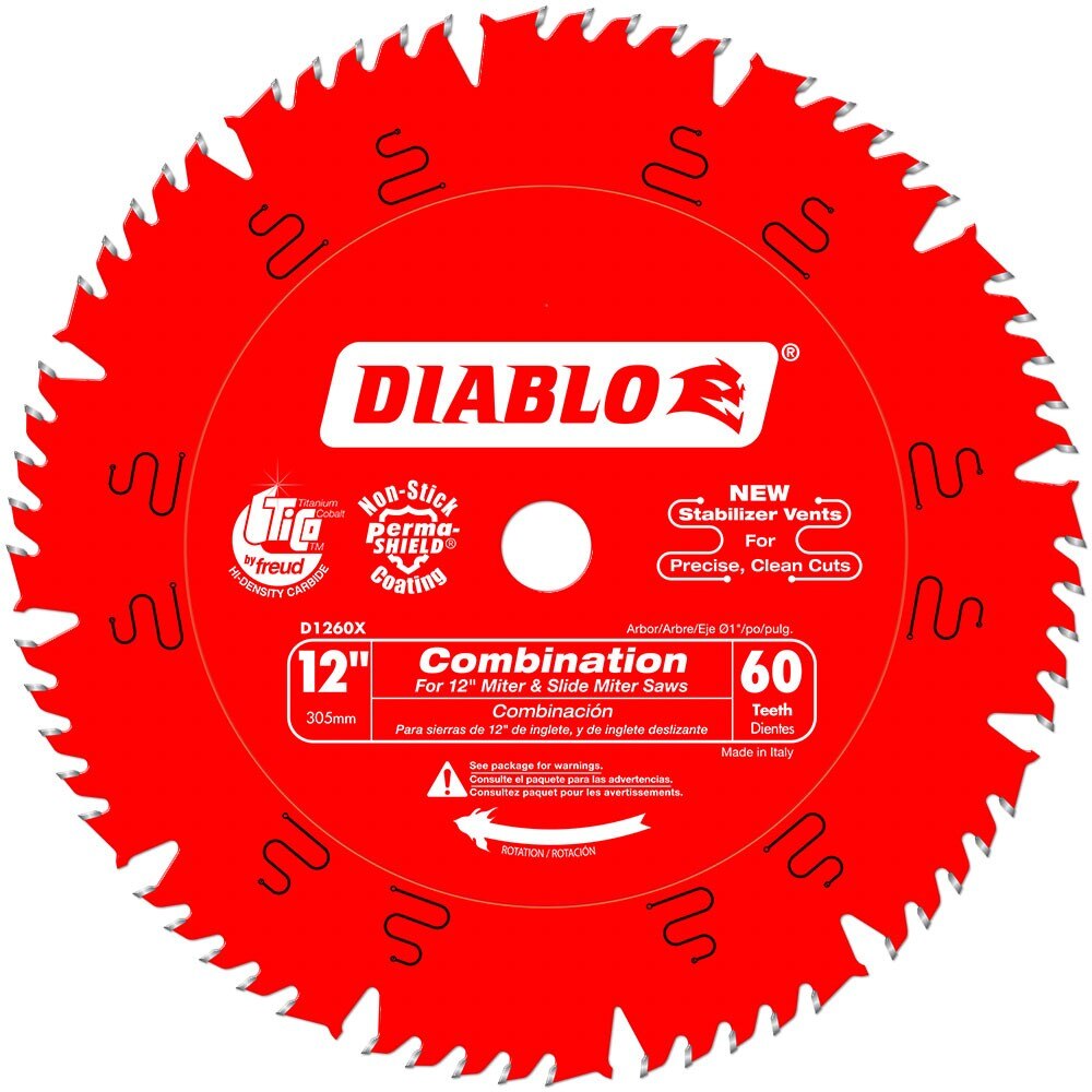 Diablo D1260X 12" x 60 Tooth Combination Saw Blade