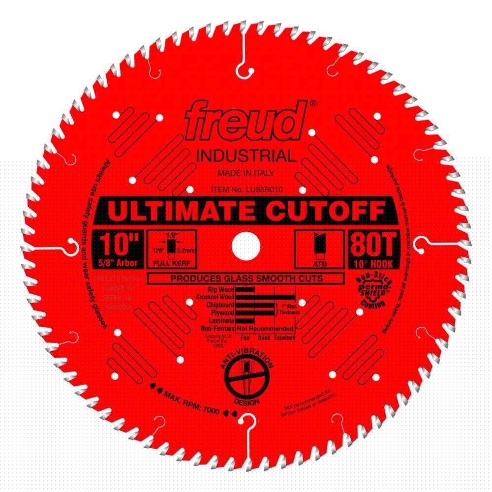 Freud LU85R010 10" Carbide Tipped Saw Blade for Crosscutting
