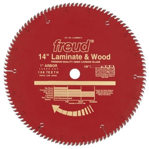 Freud LU98R014 14" Laminate and Wood Cutting Saw Blade