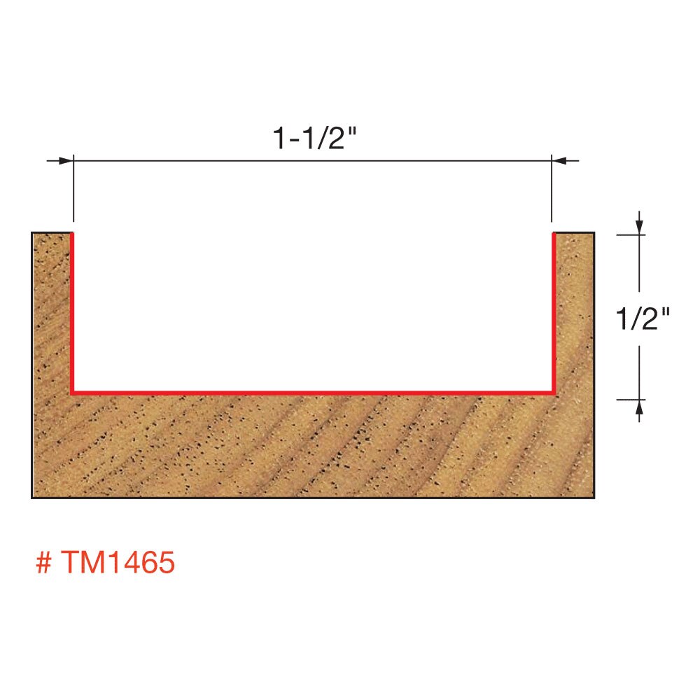 Freud TM1465 Spoilboard Surfacing & Rabbeting Bit - 2