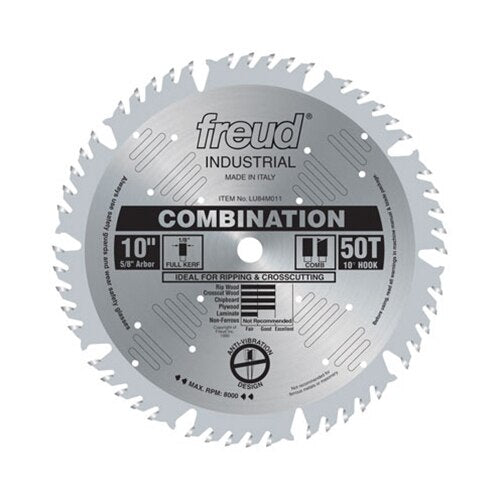 Freud LU84M011 10 x 50 x 5/8 Combination Saw Blade