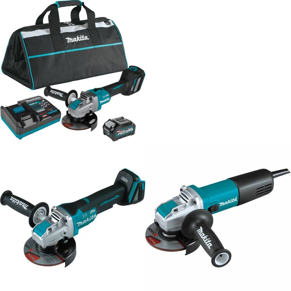 Makita GAG11M1 X-LOCK Grinder Kit W/ XAG26Z Grinder and FREE GA4570 Grinder