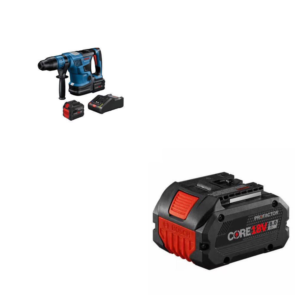 Bosch GBH18V-36CK27 PROFACTOR Rotary Hammer Kit W/ FREE GBA18V80 Battery