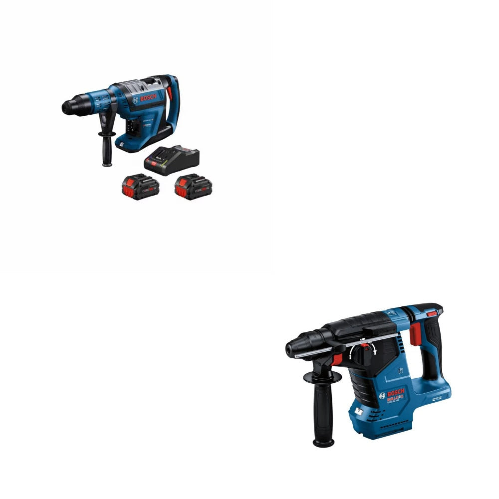 Bosch GBH18V-45C Hitman SDS-max Rotary Hammer Kit W/ FREE GBH18V-24C Bulldog