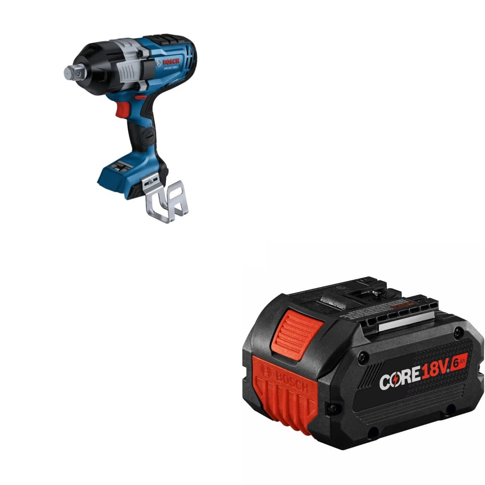 Bosch GDS18V-1180CN 3/4in Impact Wrench Kit W/ FREE GBA18V60 6Ah Battery