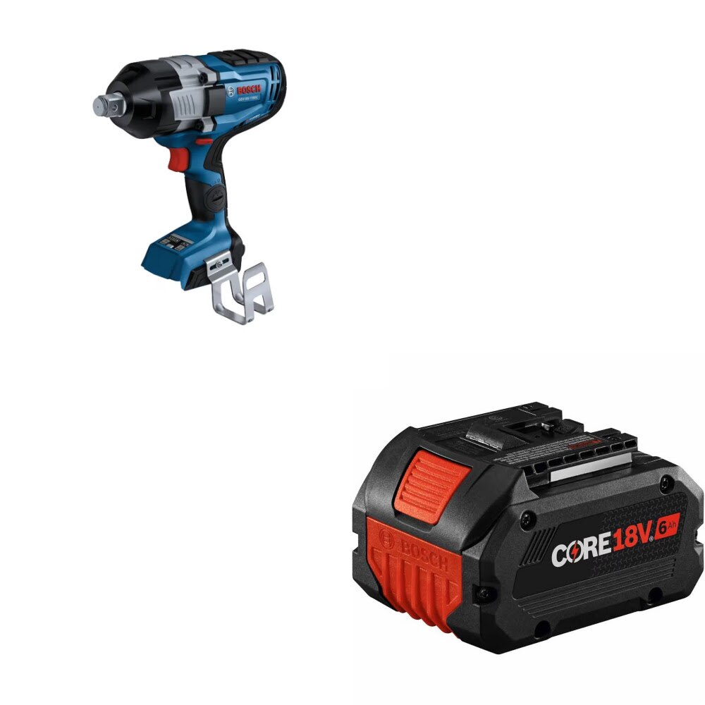 Bosch GDS18V-1180CN 3/4in Impact Wrench Kit W/ FREE GBA18V60 6Ah Battery