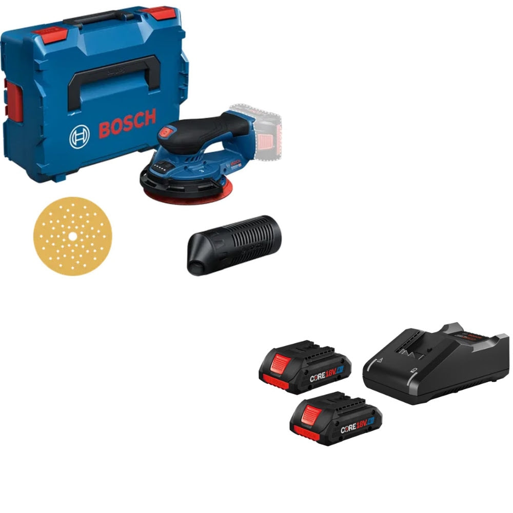 Bosch GEX18V-150-3N Random Orbit Sander Kit W/ FREE CORE18V Starter Kit