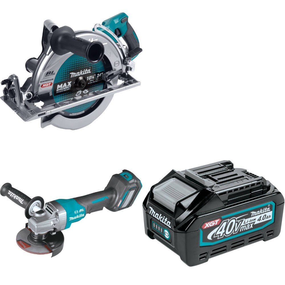 Makita GSR02Z Rear Handle Saw Kit W/ GAG06Z Grinder and FREE Battery