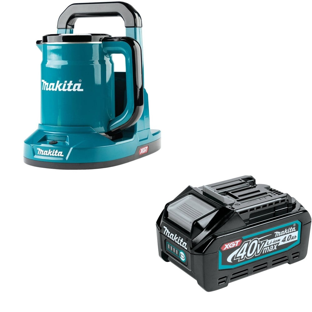 Makita GTK01Z 40V max XGT Hot Water Kettle, Tool Only W/ BL4040 40V max XGT 4.0Ah Battery