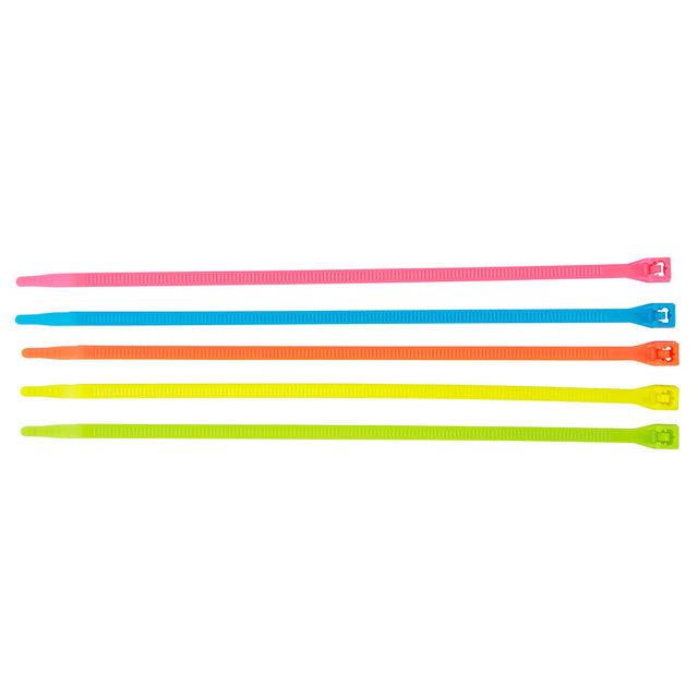 Gardner Bender  46-308FST Cable Tie 8" 75lb Assorted Neon Colors (100-Pack)