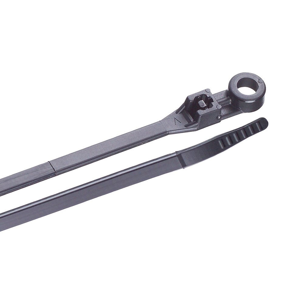 Gardner Bender 48-308UVB Cable Tie Mounting 8" 50 lb, Black (100-Pack)