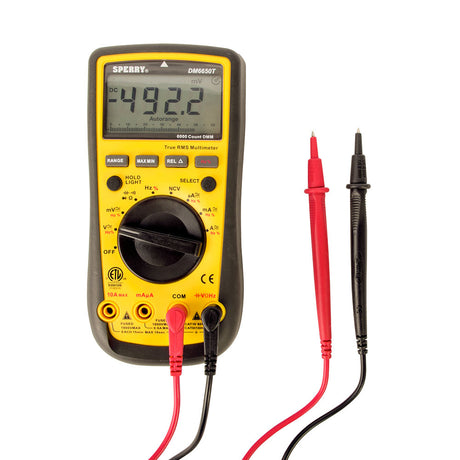 Sperry DM6650T TRMS Digital Multimeter Autorange 10 Function ,39 Range